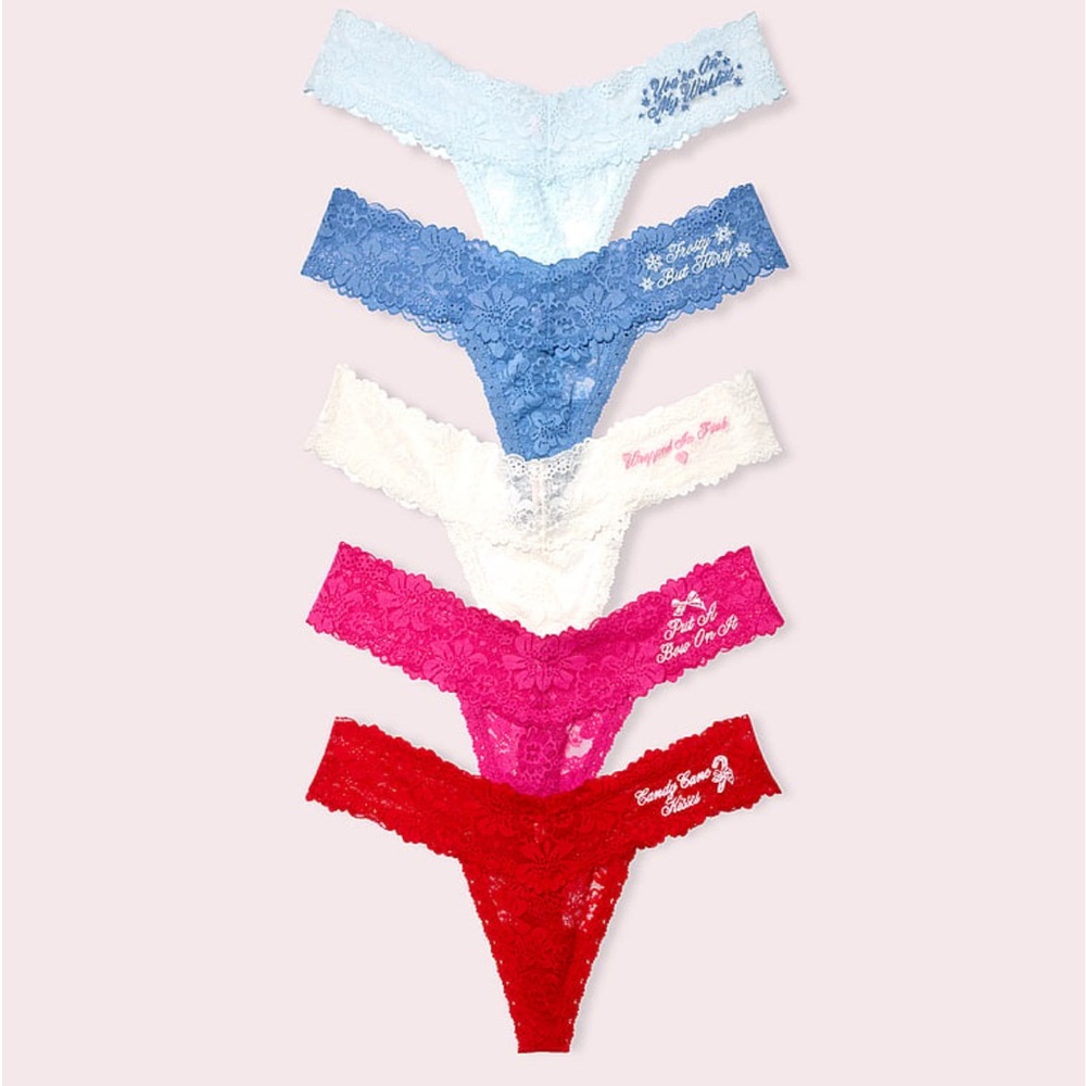PINK Victoria's Secret Collab with LoveShackFancy Panty Box Set
